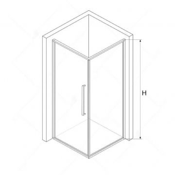 Душевой уголок RGW (РГВ) 90х100х200 см SV-43 SV-02 + Z-050-3 прямоугольный, Хром, Прозрачное, 6 мм Easy Clean (06324390-011)