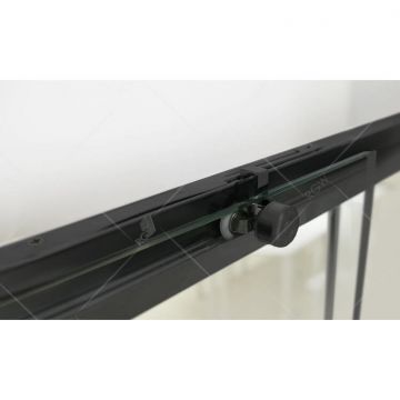 Шторка на ванну RGW 180х150 см SC-45-B Чёрный, Прозрачное, 6 мм Easy Clean (34114518-14)