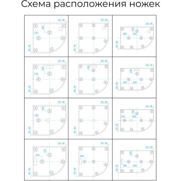 Душевой поддон RGW 100х100х3 см ST, R-0100W Белый, Полукруг Ø90 Каменный (16153100-01)