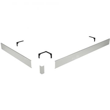 Экран для поддона RGW (РГВ) N, ST-21 80х110 см прямоугольный Белый (50231581-01)