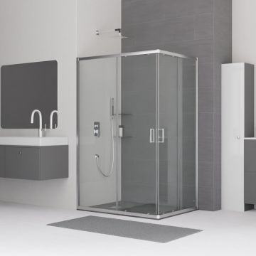 Душевой уголок RGW (РГВ) 90х120х185 см CL-44 прямоугольный, Хром, Прозрачное, 5 мм (32094492-11)