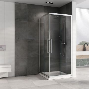 Душевой уголок Abber (Аббер) Schwarzer Diamant 800х800 мм (габариты площадки) AG02080H