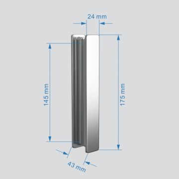 Душевой уголок Abber Sonnenstrand 1100х700 мм (габариты площадки) AG07110-S70