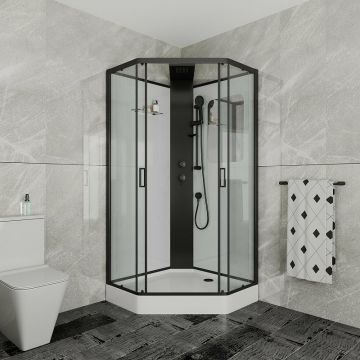 Душевая кабина Grossman (Гроссман) Elegans 900х900х2170 мм, низкий поддон, без крыши GR-251D