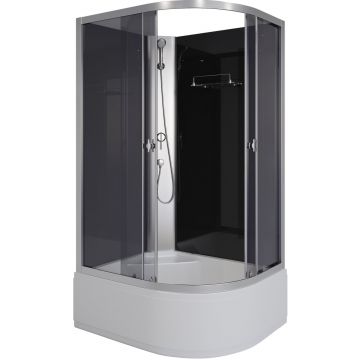 Душевая кабина Niagara (Ниагара) Eco 1100х800х1950 мм, высокий поддон, без крыши E110/80/40L/TN/BK