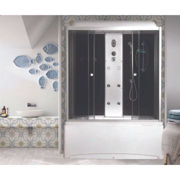 Душевая кабина Niagara (Ниагара) 1700х750х2200 мм, высокий поддон, с гидромассажем NG-5170-01