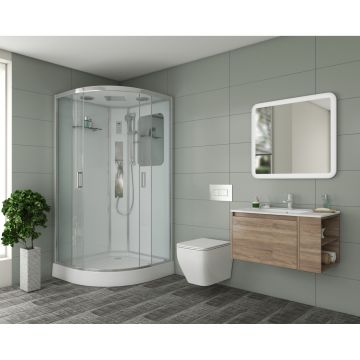 Душевая кабина Niagara (Ниагара) Premium 900х900х2100 мм, низкий поддон, с гидромассажем NG-6001-01G