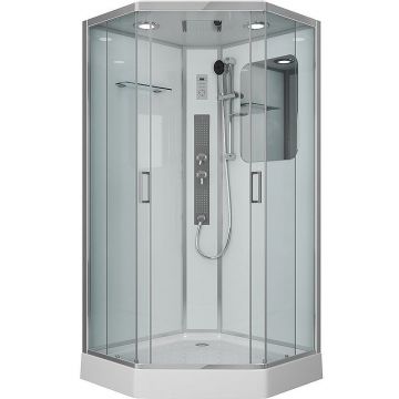Душевая кабина Niagara (Ниагара) Premium 1000х1000х2200 мм, низкий поддон, с гидромассажем NG-6002-01GD
