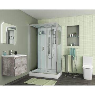 Душевая кабина Niagara (Ниагара) Premium 1200х800х2100 мм, низкий поддон, с гидромассажем NG-6012-01GQL