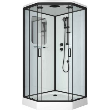 Душевая кабина Niagara (Ниагара) Premium 900х900х2200 мм, низкий поддон NG-6901-01D BLACK