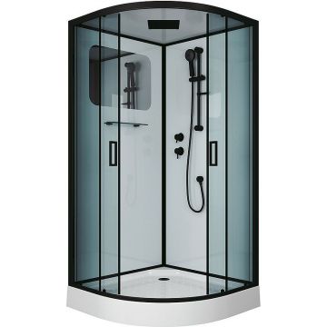 Душевая кабина Niagara (Ниагара) Premium 1000х1000х2100 мм, низкий поддон NG-6902-01 BLACK