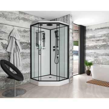 Душевая кабина Niagara (Ниагара) Premium 1000х1000х2200 мм, низкий поддон NG-6902-01D BLACK