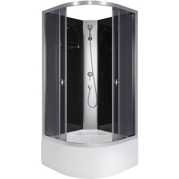 Душевая кабина Niagara (Ниагара) Eco 800х800х1950 мм, высокий поддон, без крыши E80/40/TN/BK