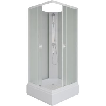 Душевая кабина Niagara (Ниагара) Promo 800х800х1950 мм, средний поддон, без крыши P80/26Q/MT/BK