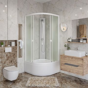 Душевая кабина Niagara (Ниагара) Promo 800х800х1950 мм, высокий поддон, без крыши P80/40/MT/BK