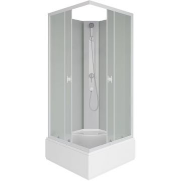 Душевая кабина Niagara (Ниагара) Promo 900х900х1950 мм, средний поддон, без крыши P90/26Q/MT/BK