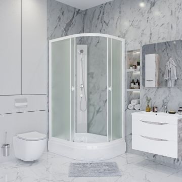 Душевая кабина Niagara (Ниагара) Promo 900х700х1950 мм, средний поддон, без крыши P90/70/26L/MT/BK