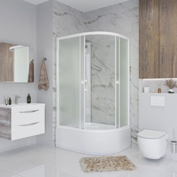 Душевая кабина Niagara (Ниагара) Promo 900х800х1950 мм, высокий поддон, без крыши P90/80/40L/MT/BK