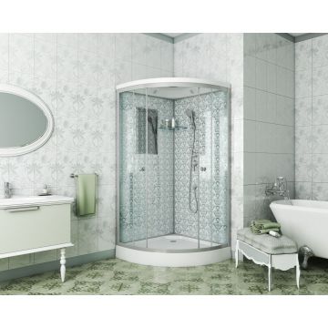 Душевая кабина Niagara (Ниагара) Lux 900х900х2100 мм, низкий поддон NG-7701W