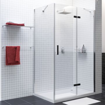 Душевой уголок Wasserkraft (Васеркрафт) Aller 1200х1000 мм (габариты площадки) 10H10RBLACK