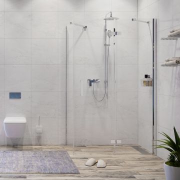 Душевой уголок Wasserkraft (Васеркрафт) Aller 1200х1000 мм (габариты площадки) 10H10RWHITE