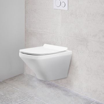 Унитаз подвесной Vincea (Винчея) NEO-M VT1-17 безободковый, цвет белый, ультратонкое soft-close сиденье