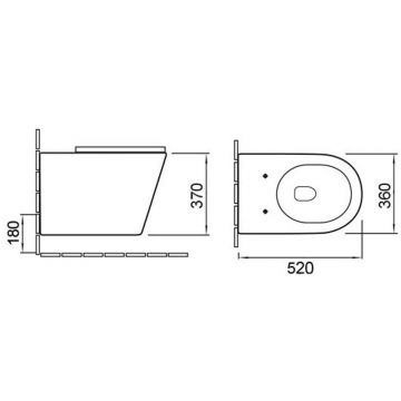 Унитаз подвесной Vincea (Винчея) Piatti VT1-11MG, цвет матовый серый, ультратонкое сиденье soft-close