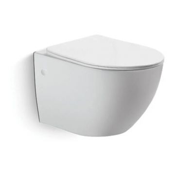 Унитаз подвесной Vincea (Винчея) Globo VT1-14 безободковый, цвет белый, ультратонкое soft-close сиденье