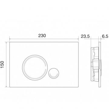 Кнопка смыва BelBagno (Бельбагно) Sfera золото BB018-SR-ORO