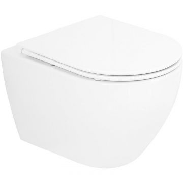 Унитаз подвесной безободковый Cezares Stylus-TOR с сиденьем CZR-6601-TH-TOR/CZR-870-SC