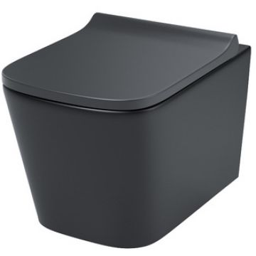 Унитаз Iddis (Иддис) Bild подвесной безободковый с сиденьем черный матовый BILR2BMi25