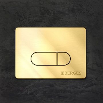 Кнопка Berges для инсталляции Novum D9 золото глянец 040039