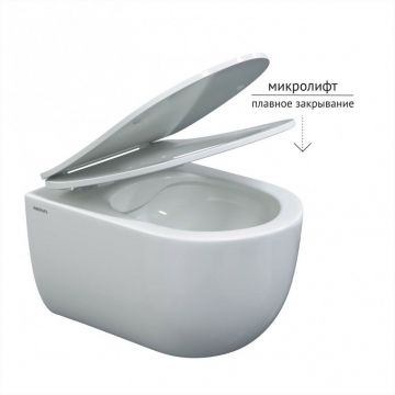 Комплект BERGES (Бергес): инсталляция Atom Line 410 кнопка черная SoftTouch, унитаз Ventas, сиденье дюр. Ventas Slim SO