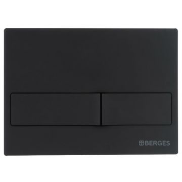 Кнопка смыва BERGES (БЕРГЕС) Novum L5 Soft Touch Черный (040015)