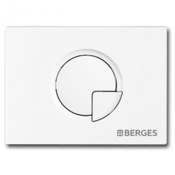 Кнопка смыва BERGES Novum R4 Soft Touch Белый (040024)