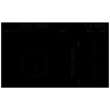 Кнопка смыва BERGES Novum R5 Soft Touch Черный (040025)