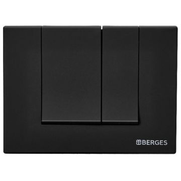 Кнопка смыва BERGES (БЕРГЕС) Novum S5 Soft Touch Черный (040045)
