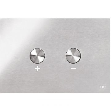 Кнопка смыва пневматическая двойная Oli Blink, сталь, глянцевый хром, антивандальный 154963