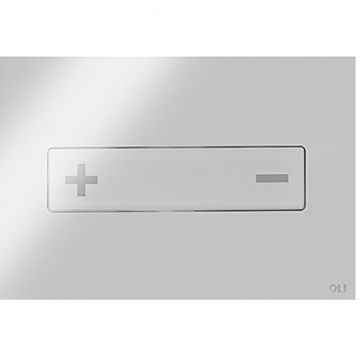 Кнопка смыва механическая двойная Oli (Оли) Oceania, нержавеющая сталь, хром глянец 054561