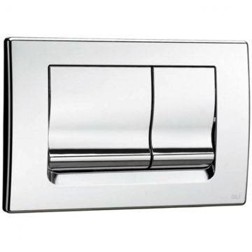 Кнопка смыва механическая двойная Oli (Оли) Ria, пластик, хром глянцевый 640584