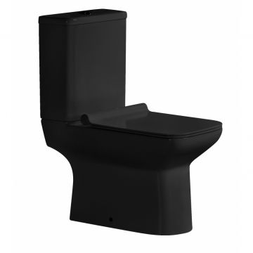 Унитаз напольный Ceramalux (Керамалюкс) 9125-18 с сиденьем и бачком цвет черный