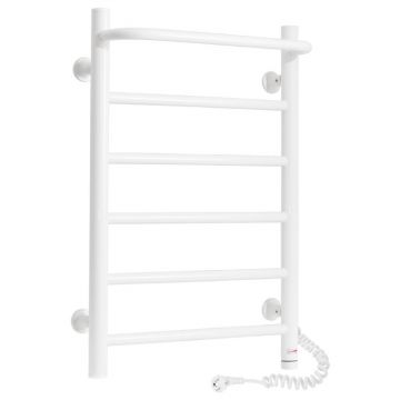 Полотенцесушитель электрический Laris (Ларис) Прайм ЧК6 400х600 Э белый подключение справа с полкой