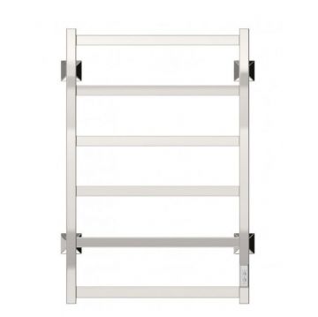 Полотенцесушитель электрический Двин (Dveen) J plaza neo 80х40 см, К диммер квадрат полированный хром