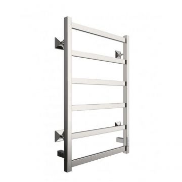 Полотенцесушитель электрический Двин (Dveen) J plaza neo 80х40 см, К диммер квадрат полированный хром