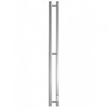 Полотенцесушитель электрический Двин (Dveen) X-2 plaza neo 120х8 см, К диммер квадрат полированный хром