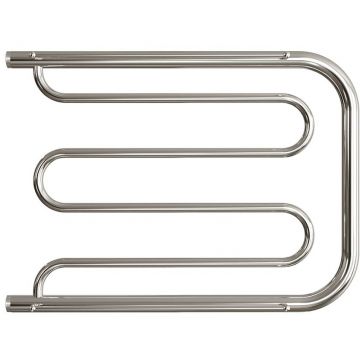 Полотенцесушитель водяной Двин (Dveen) D 50х80 см, c полкой, 1х1/2″ К0 полированный хром