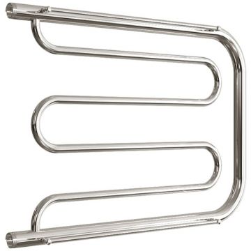 Полотенцесушитель водяной Двин (Dveen) D 50х80 см, c полкой, 1х1/2″ К0 полированный хром