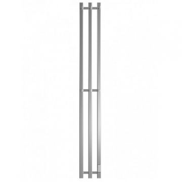 Полотенцесушитель электрический Двин (Dveen) X-3 plaza neo 120х12 см, К диммер квадрат полированный хром