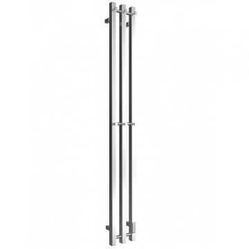 Полотенцесушитель электрический Двин (Dveen) X-3 plaza neo 140х12 см, К диммер квадрат полированный хром