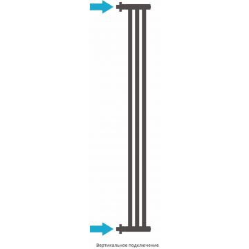 Полотенцесушитель водяной Сунержа (Sunerga) Хорда ПП 1200х195 Матовый белый 30-4124-1200
